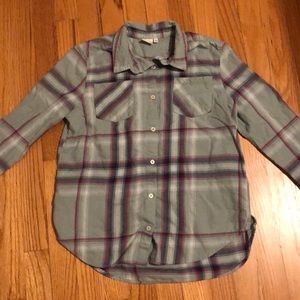 Mudd Girls button up plaid shirt